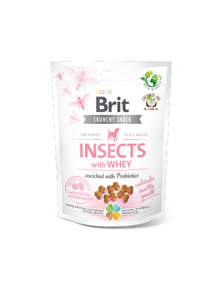 Brit Care Dog Puppy Crunchy Cracker Insects with Whey enriched with Probiotics | 200 g