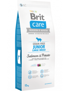 Brit Care Grain-free Dog Junior Large Breed | Salmon & Potato | 12 kg