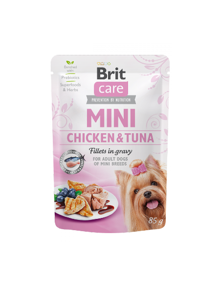 Brit Care Mini Chicken & Tuna Fillets in Gravy | Wet (Saqueta) | 85 g