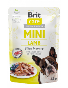 Brit Care Mini Lamb Fillets in Gravy | Wet (Saqueta) | 85 g