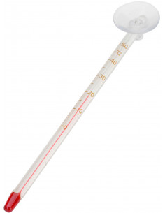 TERMÓMETRO DE VIDRO C/ VENTOSA FINO - 0-50ºC