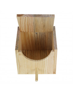 NINHO "JAVAEX" EM MADEIRA DE PINHO PARA PARDAIS DE JAVA E EXÓTICOS 2