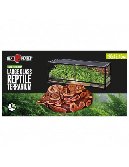 TERRÁRIO DE MONTAGEM REPTIPLANET - L - 120  x 45 x 32cm TERRÁRIO DE MONTAGEM REPTIPLANET - L - 120  x 45 x 32cm