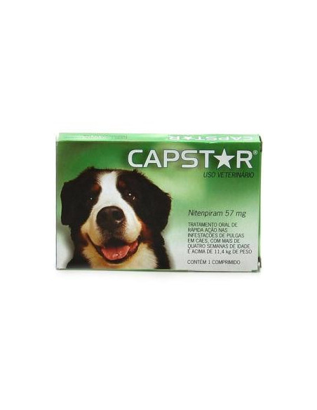 Capstar 57 mg - 6 Comprimidos Comprimidos para Cães Grandes