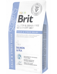 Brit Veterinary Diet Cat Calm & Stress Relief Gluten & Grain-Free | Salmon & Pea