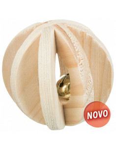 BOLA EM MADEIRA COM GUIZO 2