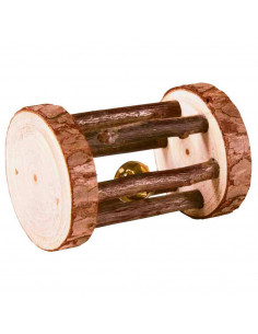 ROLO EM MADEIRA NATURAL COM GUIZO