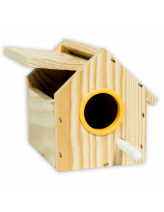 NINHO "EXOCASA" EM MADEIRA DE PINHO PARA EXÓTICOS 2