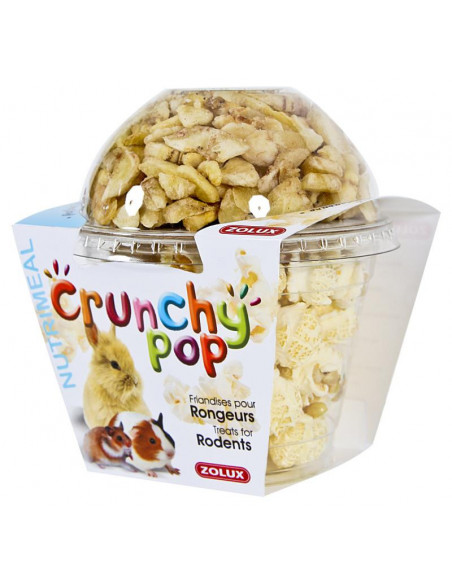 Snack Roedores - Crunchy Pop - Banana e Pipoca - 63 g