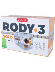 Gaiola Roedores Solo Rody 3 - 41 x 27 x 28 cm - Amarelo