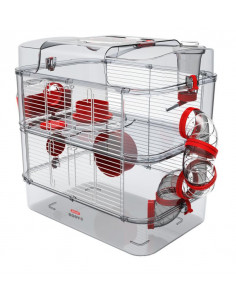 Gaiola Roedores Duo Rody 3- 41 x 27 x 41 cm- Vermelho 2