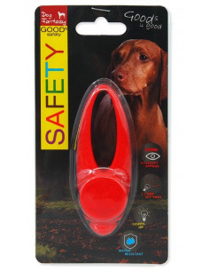 “Flasher” com Luz Led p/Cães – Vermelho