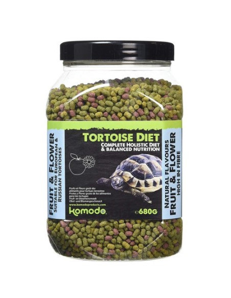 Komodo - Dieta p/ Tartaruga Terrestre “Frutas e Flores” - 170gr