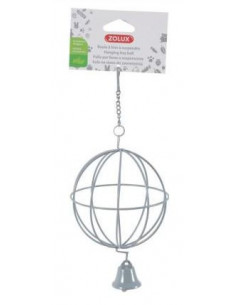 Bola Suspensa Para Fêno - 27 x 11 x 11 cm - Cinza