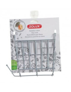 Comedouro P/ Feno & Frutas - 17,5 x 3,5 x 19,5 - Cinza