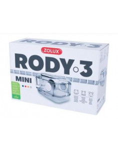 Gaiola Roedores Mini Rody 3 - 33 x 21 x 18 cm - Branco