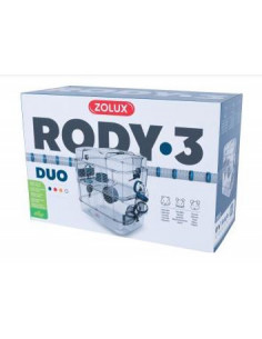 Gaiola Roedores Duo Rody 3- 41 x 27 x 41 cm- Azul