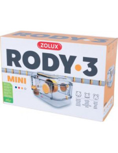 Gaiola Roedores Mini Rody 3 - 33 x 21 x 18 cm - Amarelo