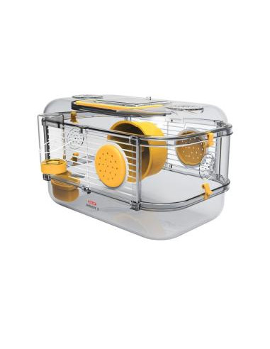 Gaiola Roedores Mini Rody 3 - 33 x 21 x 18 cm - Amarelo