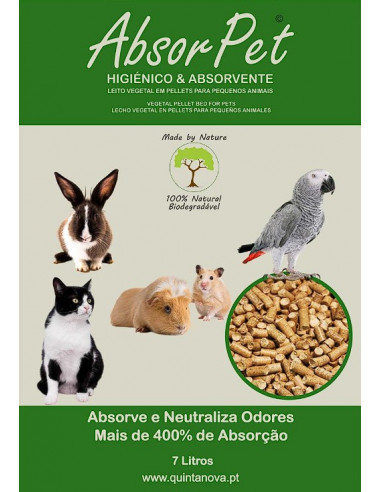 ABSORPET - ABSORVENTE PARA PEQUENOS ANIMAIS