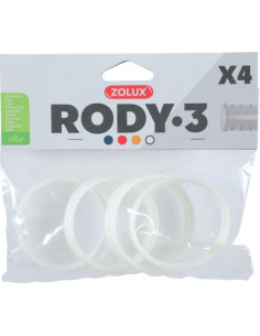 Aneis Ligação Rody 3 - Branco - 4 un