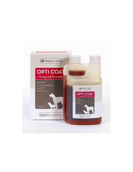 Opti Coat-salmon oil,omega3 & bettacaroteno 250 ml