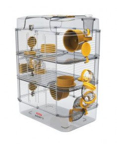 Gaiola Roedores Trio Rody 3- 41 x 27 x 53 cm- Amarelo 2
