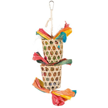 BRINQUEDO NATURAL C/ FOLHA PALMEIRA E FIBRAS