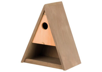 NINHO E COMEDOURO MADEIRA P/AVES