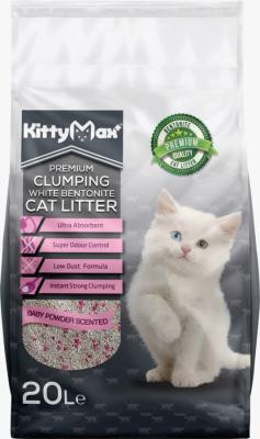KittyMax - Areia Aglomerante Para Gato - Talco - 10 L