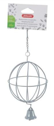 Bola Suspensa Para Fêno - 27 x 11 x 11 cm - Cinza