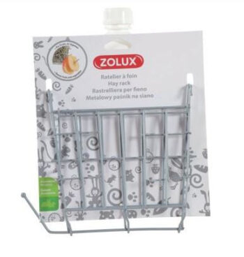 Comedouro P/ Feno & Frutas - 17,5 x 3,5 x 19,5 - Cinza