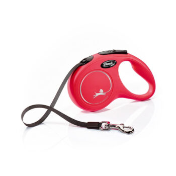 Trela Flexi New Classic - Vermelha - 5mts - Tam M