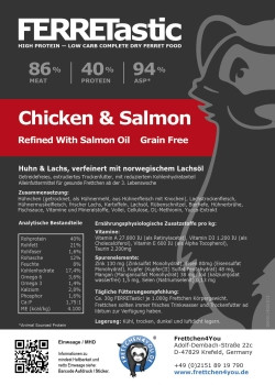 FERRETASTIC CHICKEN & SALMON - V2.0 - 7 KG
