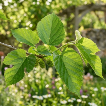 Ramo Fresco de Folhas de Amoreira (Morus alba) - 50 grs