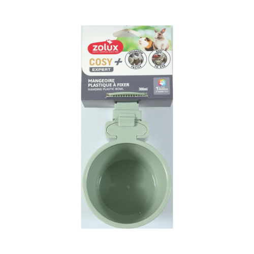 Comedouro Plástico Cosy Para Fixar – 300 ml – Verde